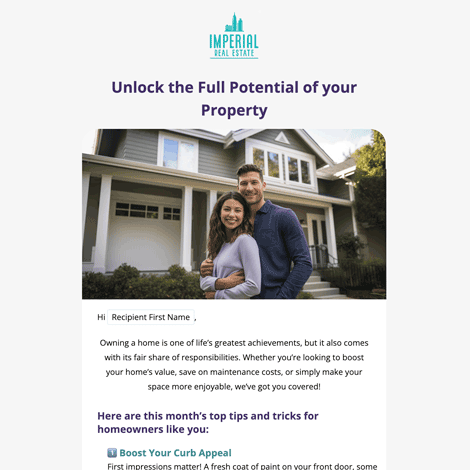 Homeowner Tips and Tricks Newsletter